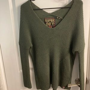 Superdry V-neck sweater size 4